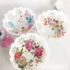 Venta directa de fábrica porcelana de imitación de plástico de alto nivel compota de flores grandes frutas y verduras creativas frutas y verduras de la casa cocina sala de estar cesta de almacenamiento Item Picture